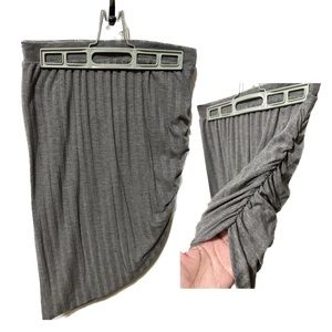 Gray Vero Moda Asymmetrical Pencil Skirt